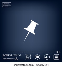 pin web icon. vector design