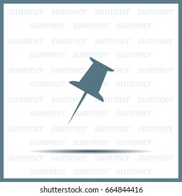 pin web icon. vector design