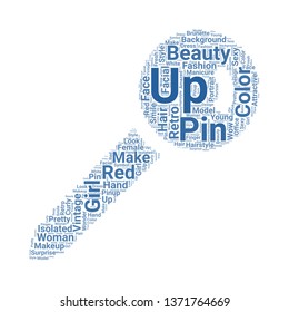 pin word cloud. tag cloud about pin