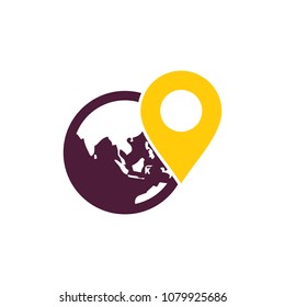 Pin World Icon Design