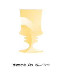 Pina colada glass for drinking alcohol icon vector