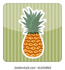 Pinapple Colorful Icon