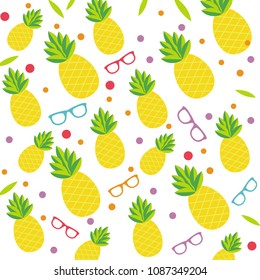 Pinapple Pattern Background