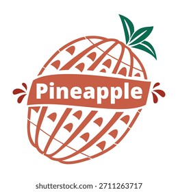 Modelo de design de logotipo de vetor Pinapple