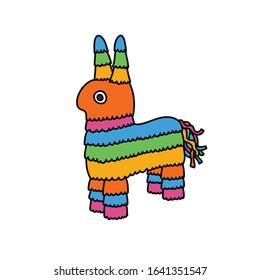 pinata doodle icon, vector illustration