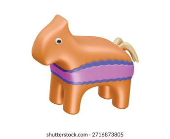 Icono de pinata Ilustración 3D Render
