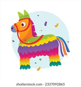 Ilustraciones de los vectores de diseño de la parte Pinata 