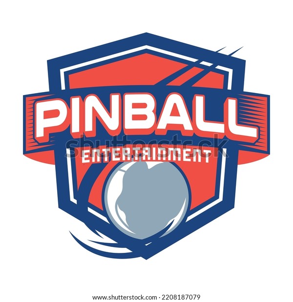 Pinball Game Arcade Vintage Retro Badge Stock Vector (royalty Free 