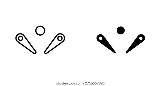 Colección de diseño de icono de pinball. Signo y Vector para diseños de interfaz de usuario