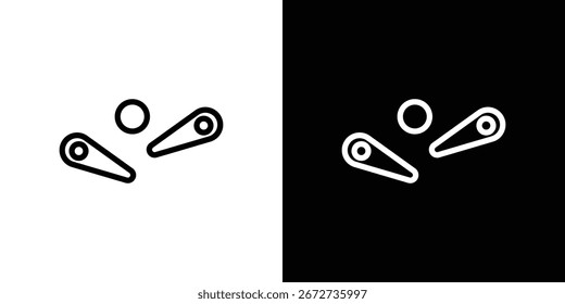 Ícone de pinball elemento gráfico Design de modelo de ilustração