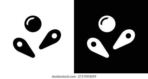 Pinball icon set Vector Design for mobile concept and web design.