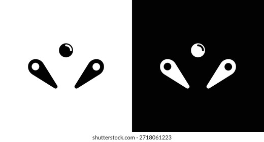 Icono de Pinball. Pictograma simple de alta calidad. Estilo sólido moderno