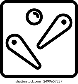 pinball line icon illustration vector
