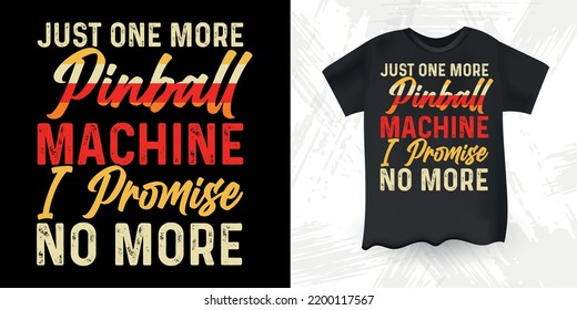 Pinball Player Funny Pinball Wizard Retro Vintage Pinball Player T-shirt Design