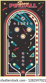 Pinball Playfield Background Space Subjects