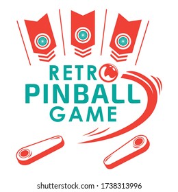 Pinball Vintage Retro Vector Badge Emblem Stock Vector (Royalty Free ...