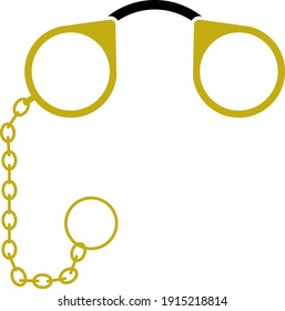 Pince-Nez Icon. Flat Color Design. Vector Illustration.