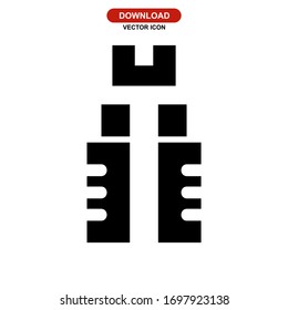 pincers icon or logo isolated sign symbol vector illustration - high quality black style vector icons
