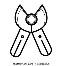 pincers icon vector