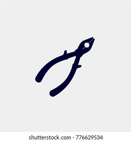 pincers icon, vector illustration. tool icon