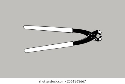 Pincers Illustration, hand tool for carpentry, construction and repair in vector design