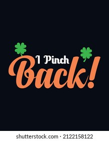 I pinch back! ST. Patrick day design template