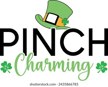 Pinch charming  Design, t-shirt design.