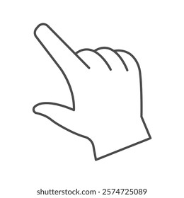 Pinch Gesture thinline icon , vector, pixel perfect, illustrator file