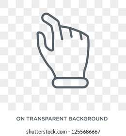 Pinch icon. Trendy flat vector Pinch icon on transparent background from Hands and guestures collection. High quality filled Pinch symbol use for web and mobile