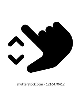 Pinch out gesture