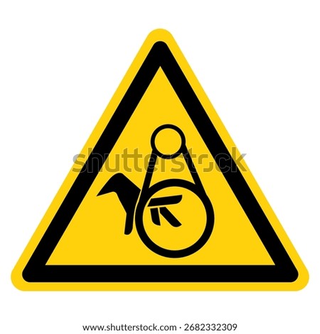 Pinch Point  Entanglement Symbol Sign,Vector Illustration, Isolated On White Background Label. EPS10