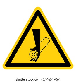 Pinch Point Symbol Sign, Vector Illustration, Isolate On White Background Label .EPS10