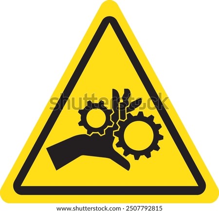 Pinch Point Symbol | Sign |Vector |Safety Sign | eps