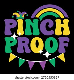Design de t-shirt de festa de festa de mardi Gras de amores de mãe engraçada à prova de pinça