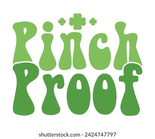 Camiseta retro a prueba de pellizcos, Día de San Patricio, Día de San Patricio, Shamrock Retro, Retro irlandés, Camiseta del Día de San Patricio, Archivo de corte para Cricut y silueta