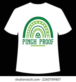 pinch proof St. Patrick's Day Shirt Print Template, Lucky Charms, Irish, everyone has a little luck Typography