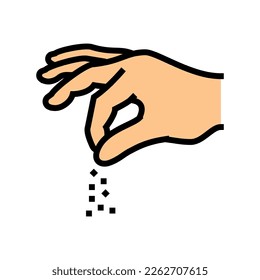 pinch spice color icon vector. pinch spice sign. isolated symbol illustration