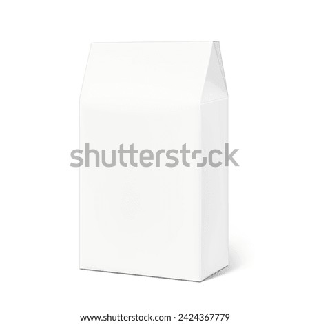 Pinch Top Box for two bottles. Vector illustration isolated on white background. Ready and simple to use for your design. EPS10.	