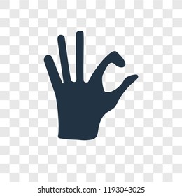Pinch vector icon isolated on transparent background, Pinch transparency logo concept