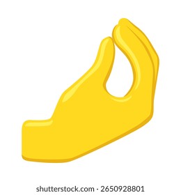 Pinched Fingers Sign Emoji Icon Illustration. Gesture Vector Symbol Emoticon Design Clip Art Sign Comic Style.