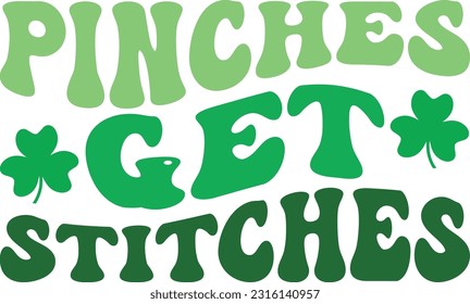 Pinches get stitches t-shirt design template