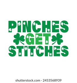 Pinches get stitches vector design
