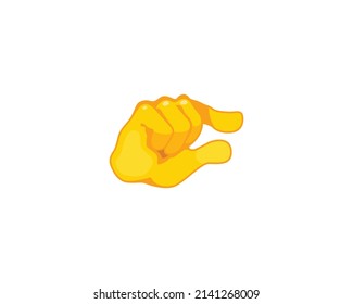 
Pinching Hand Emoji Vector Isolated Illustration