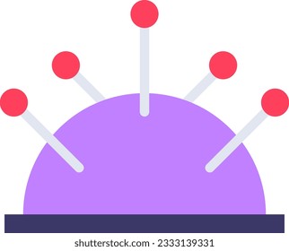 Pincushion Icon image. Suitable for mobile application.