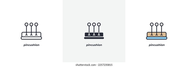 Pinselsymbol. Linie, solide und gefüllte Umrissversion, Umriss und ausgefülltes Vektorzeichen. Idea Symbol, Logo-Illustration. Vektorgrafik