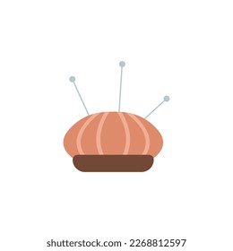 pincushion icon on white background, vector illustration