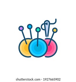 Icono de incushión en vector. Logotipo