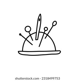 Pincushion icons symbol vector elements for infographic web