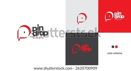 Pindrop Studio – Modern Logo Design for Creative Agency, or an Audio Company, Visual, and Digital Experiences Company