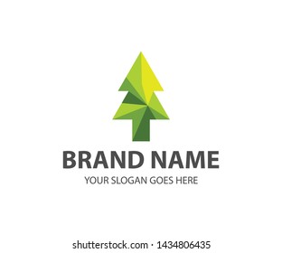 PINE UP ARROW SYMBOL LOGO ICON TEMPLATE